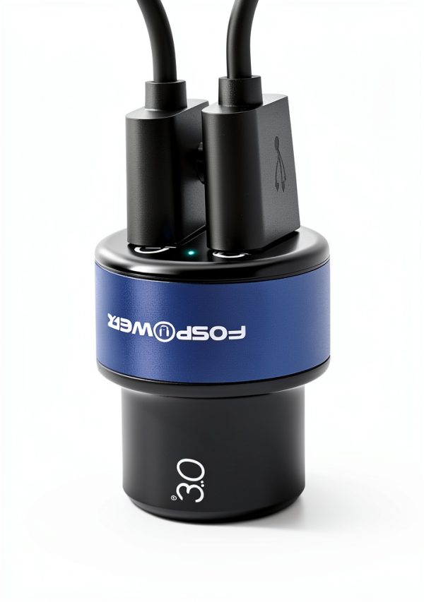 FosPower 2 Port USB Car Charger Quick Charge 3.0 Dual Ports-3