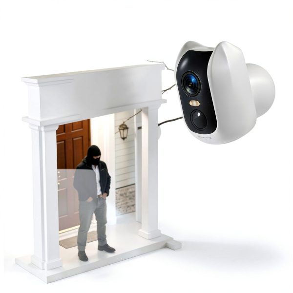 CiNMOORE Outdoor Camera WiFi 6 Dual Band Security-3