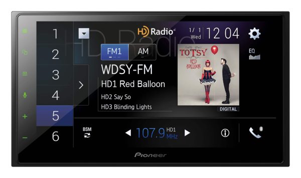 Pioneer 6.8 Inch Android Auto Apple CarPlay Bluetooth-5