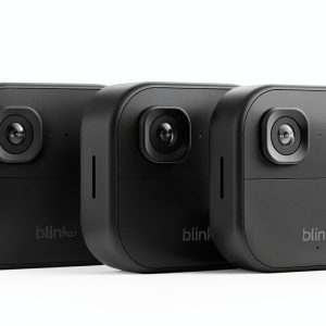 Blink Outdoor 2K+ Wireless Smart Security Camera Black White-0