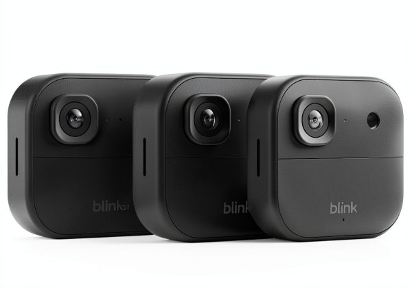 Blink Outdoor 2K+ Wireless Smart Security Camera Black White-0