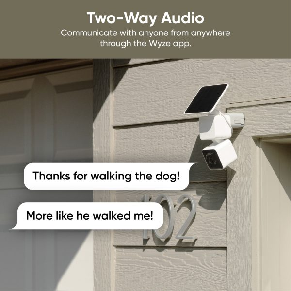 Wyze Solar Cam Pan Outdoor Security Camera AI Tracking-10