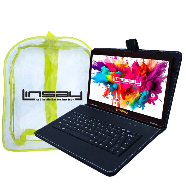 LINSAY 10.1 Inch Android 15 Tablet Octa Core 128GB-0