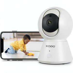 XODO E6 Indoor Wi Fi Security Camera 1080p HD Pan Tilt-0