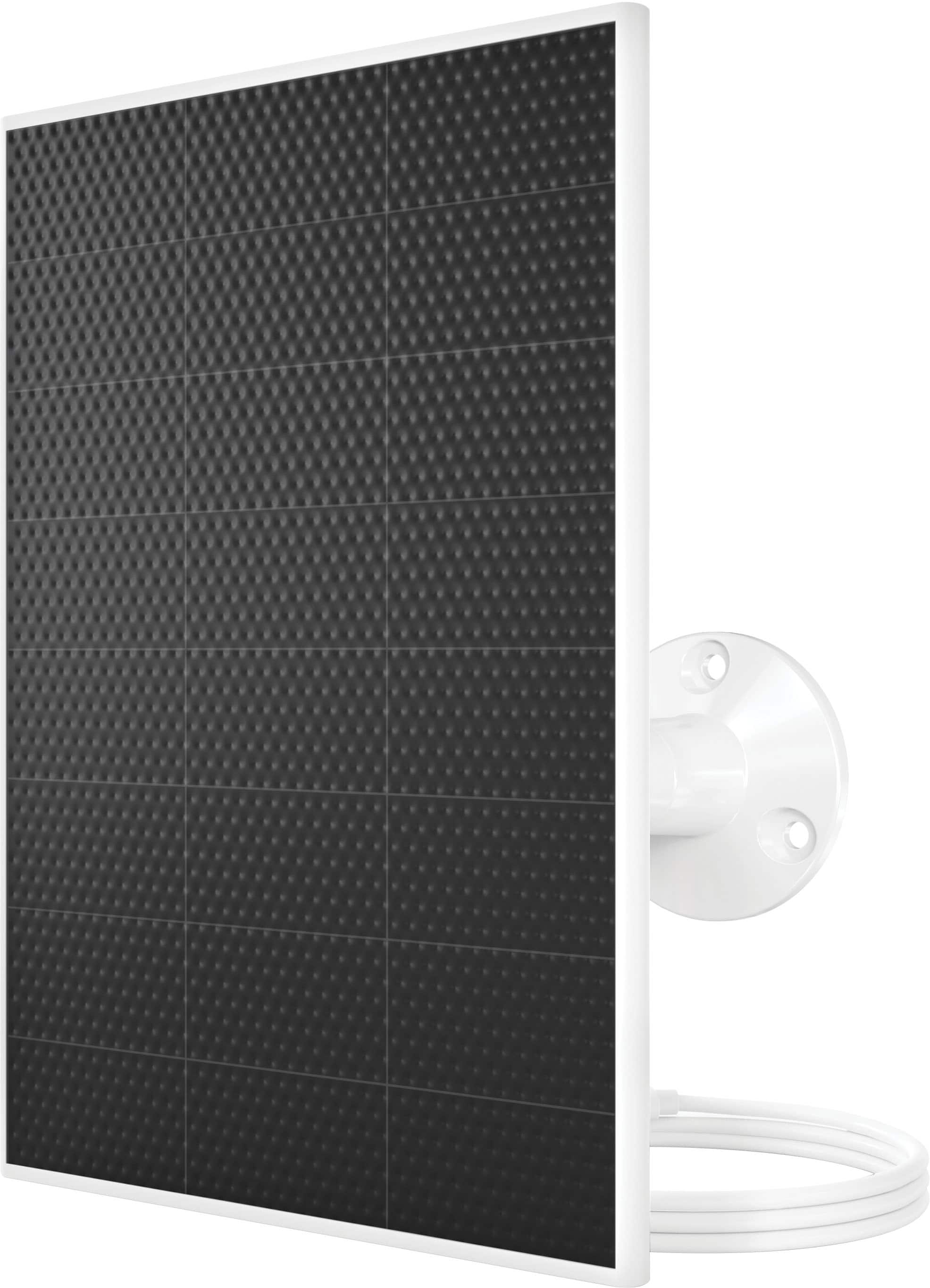 Arlo Solar Panel Charger mounted on an exterior wall