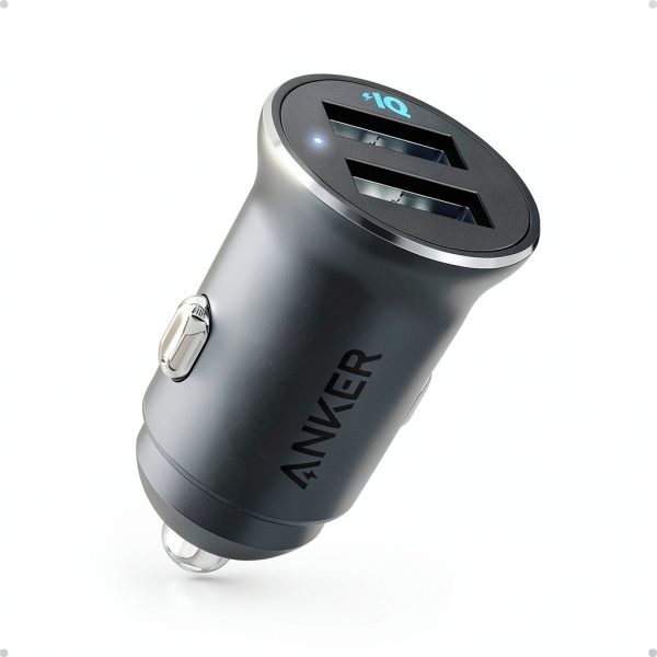 Anker Car Charger Dual USB Fast Charging Compact Design-0