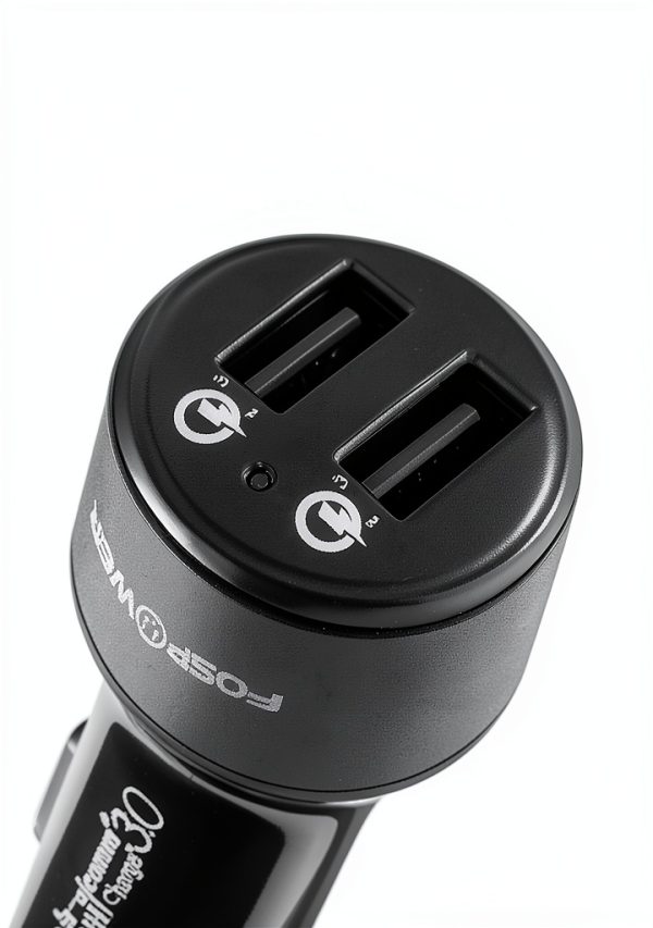 FosPower 2 Port USB Car Charger Quick Charge 3.0 Dual Ports-6