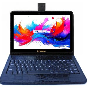 LINSAY 10.1 Octa Core 256GB Android 15 Tablet Black-0